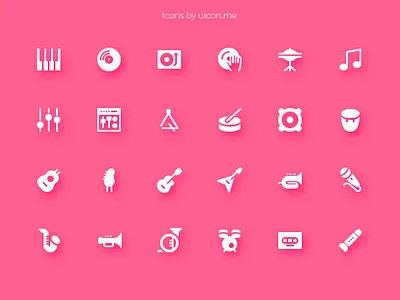 Music Icon Set design icon icon design icon designs icon set iconography icons icons set illustration instruments music music app ui vector