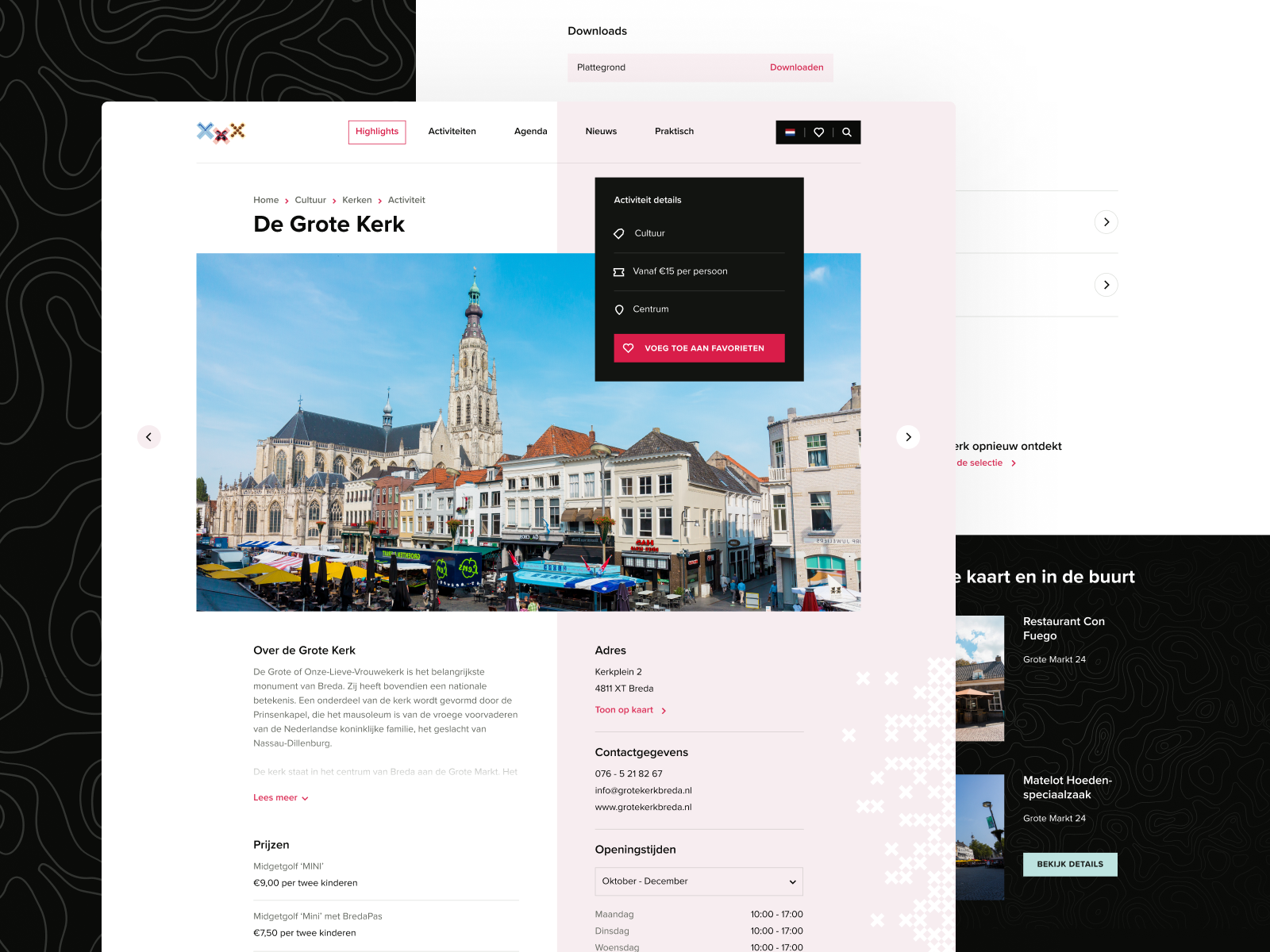 Example of Citymarketing Breda - Activity Page