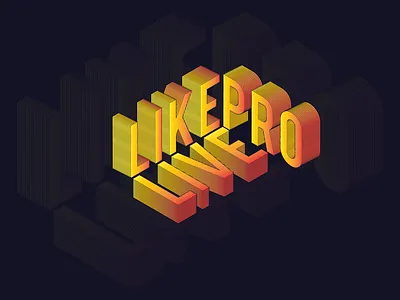 Isometric Typography Lettering