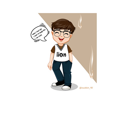 happy animation art artist branding design design art follow icon illustration illustrator like logo vector
