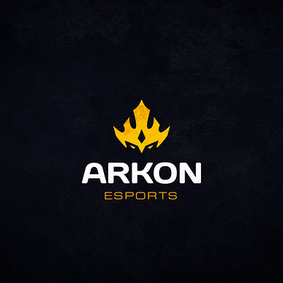 Arkon ESports branding character competitive crown dark evil gaming illustration logo mascot minimal ruler stream tournament twitch vector