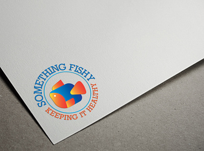 Logo of Something Fishy with Mockup branding graphic design identity illustrator logo logo design logo design concept mehedi hasan tanvir minimal vector