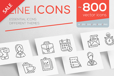 30% off! Line Design Icons Bundle branding dashboard design flat icons graphic design icon icons icons design logo startup icon