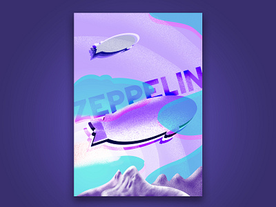 zeppelin illustration design illustration procreate