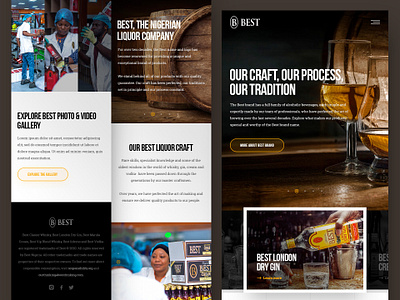 BEST Mobile best beverage design drawingart drink gin liquor photoshop responsive ui uidesign ux vodka web website whiskey whisky