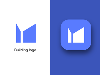 Building logo app icon illustration logo