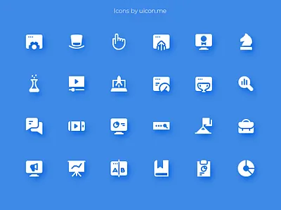 SEO & Marketing Icon Set design flat icon icon design icon designs icon set iconography icons icons set marketing seo ui ux