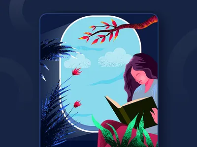 flight read adobe characterdesign digital dream flight high illustraion illustration land travel vector
