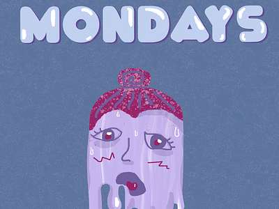 Monday Blues illustration photoshop