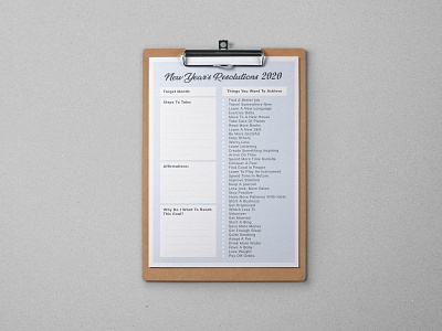2020 New Year Resolutions Printable List Free Ai Template 2020 resolutions free template freebie new year 2020 new year resolutions 2020 new year resolutions list printable template resolutions