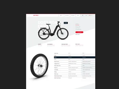 Dost Bikes / Specs specs ui ux web design website