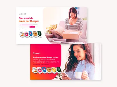 Brastemp - B.blend | B.caps Signature ad design adobe xd ambev b.blend brastemp campaign dark post delivery design design graphic drink machine facebook ad signature