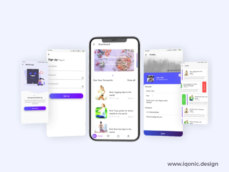 ProKit - Android App UI Design Template by Iqonic Design on Dribbble