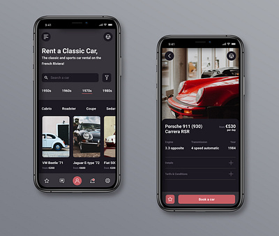 Car Rent App Design Concept app design car car booking car booking app cars classic design mobile mobile app rent rental app ui ux