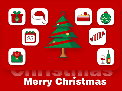 Christmas icon2 design icons illustration ios iphone mobile ui vector