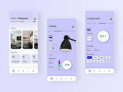 SmartHome app app design application creativity design home minimalism mobile app mobile app design mobile design mobile ui smart home smarthome ui ui design uidesign uiux ux uxdesign