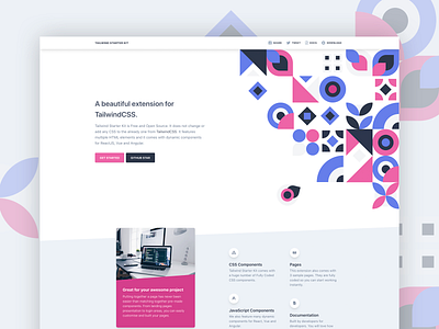 Tailwind Starter Kit bootstrap 4 components css free header javascript kit landing page login page pattern responsive starter tailwind ui web design