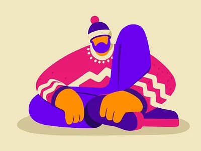 Share the joy! animation cell christmas family frame by frame gift hand drawn holidays illustration lobsterstudio lobstertv man present tvpaint warm winter