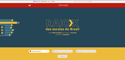 raio x das escolas digitaldesign escolas g1 interface raio x ui uiux