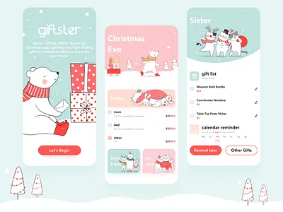 Christmas Reminder app banner christmas design dribbble instagram shop shot style ui ux design web