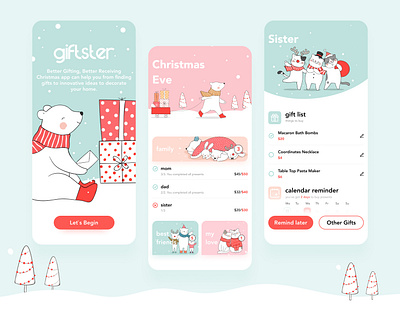 Christmas Reminder app banner christmas design dribbble instagram shop shot style ui ux design web