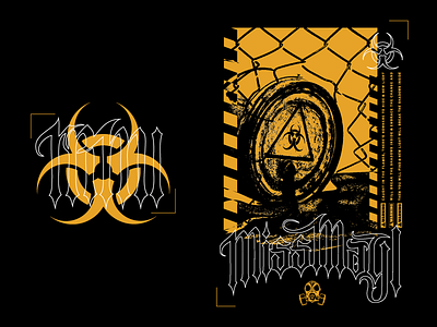 Miss May I apparel apparel design band band merch biohazard clothing contamination danger design illustration merch miss may i texture vector warning