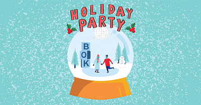 Holiday Party Illustration bok holiday holiday design holidayparty illustration party philadelphia