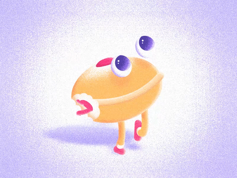 Happy Hanukkah Y'all 2d after effect animation cute design gif illustration jelly vector walk cycle