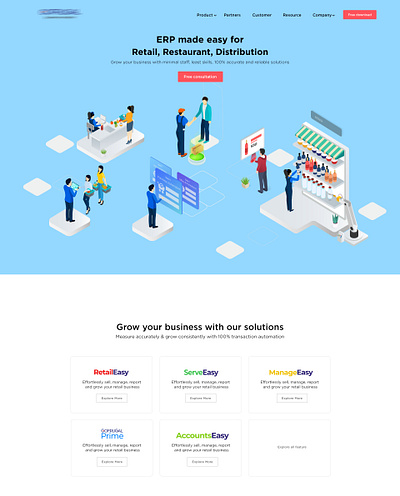 Landing page design creative illustration illustration art photoshop ui ui design uidesign uiux webpage design webpagedesign