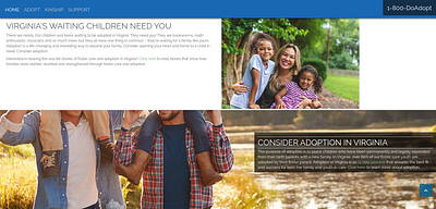 AdoptVA design ux web website