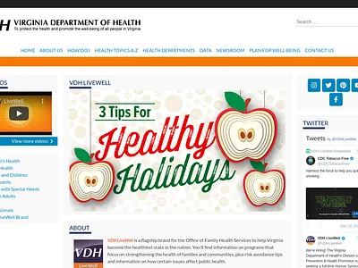 VDHLivewell design ux web website