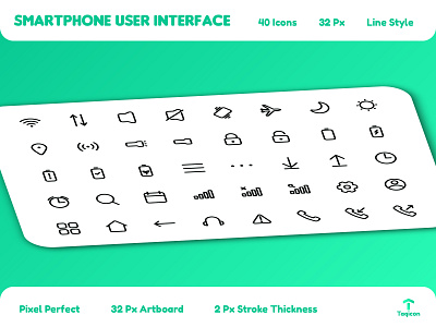 Smartphone User Interface Icons design filled line graphic design icon icon design icon set icon sets iconography icons icons design icons pack icons set iconset illustration illustrator ui vector