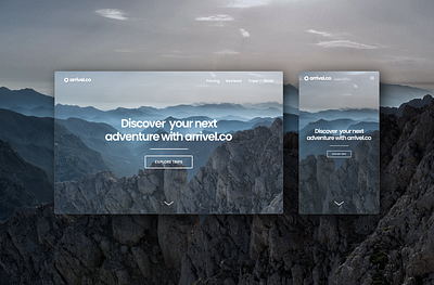 travel site exploration design ui webdev website