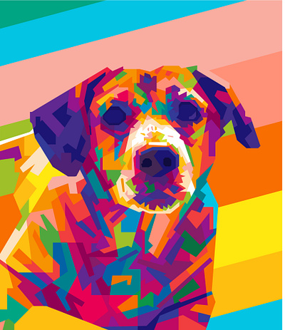 commission work abstract abstract art abstract design animals animals illustrated beautiful colorful colors commission open geometric illustration pets popart wpap