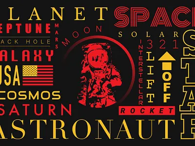 Space Theme adobe illustrator astronaut space spaceman theme
