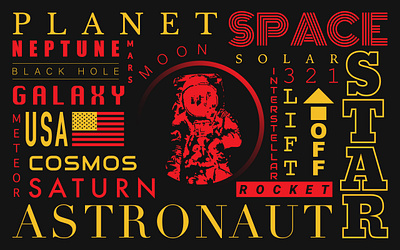 Space Theme adobe illustrator astronaut space spaceman theme