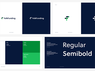 FolkFunding Brand Guidelines brand design brand guidelines brand identity branding crowdfunding design geometic icon logo logotype visual identity