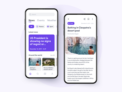 News App app app design app ui design design inspiration figma inspire interaction design mobile ui prototype ui ui design ui inspiration user interface ux ux design