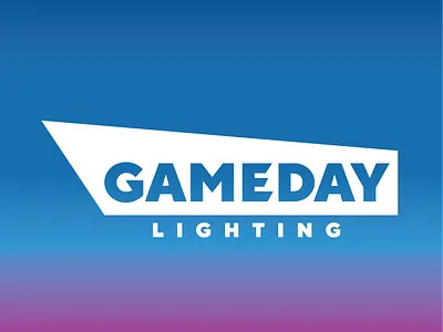 GameDay Lighting Logo gradient design lights vector