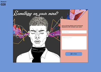 DailyUI 028 - Contact Us app dailyui design desktop mockup ui uidesign user experience uxui web