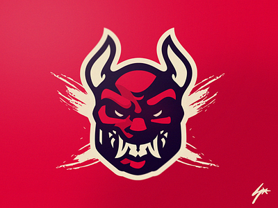 Oni Mascot Logo design icon illustration logo mascot mascot logo oni