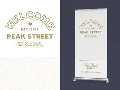 Welcome Banner banner church branding church logo dallas pattern texas welcome