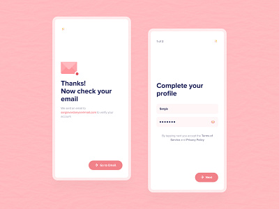 Account Verification l 20 · 365 account verification branding clean confirm confirmation design input magic link minimal minimalism mobile app mobile ui sign up sign up form trends typogaphy ui uidesign ux vector