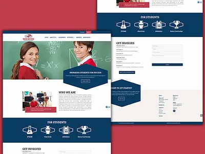 Red River Charter Academy Website baton rouge blue charter charter school design dezinsinteractive education graphic design louisiana red school stem web web design website website design