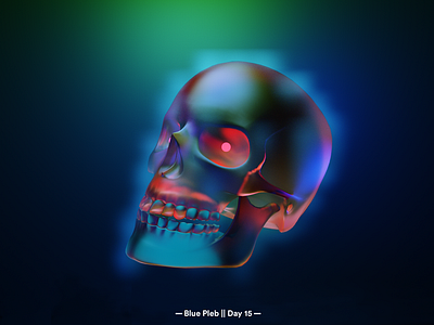 Fumes. 3d 3d art 3d artist album art art blender cover art cycles design everydays fumes glass music render skull smoke