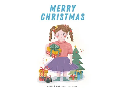 Merry Christmas design design draw illustration illustration design ui