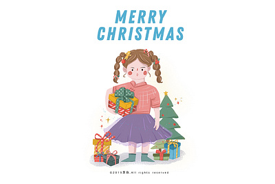 Merry Christmas design design draw illustration illustration design ui