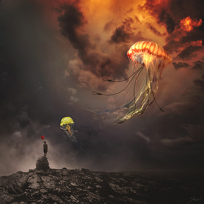 Back to the hell art dark design dribbble fantasy photomanipulation photoshop surreal taiwan