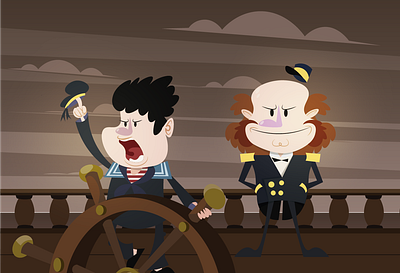 Admiral Teggetthof beer beer can cartoon character characterdesign flat illustration lager package design vector