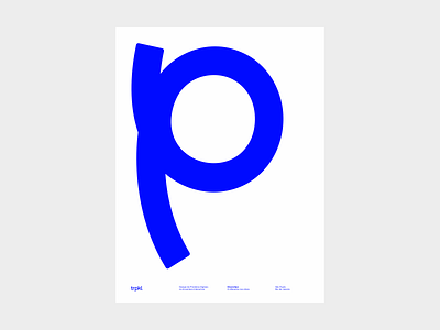 Trpkl - Poster Diversitipo blue poster tropikal trpeski design trpkl type